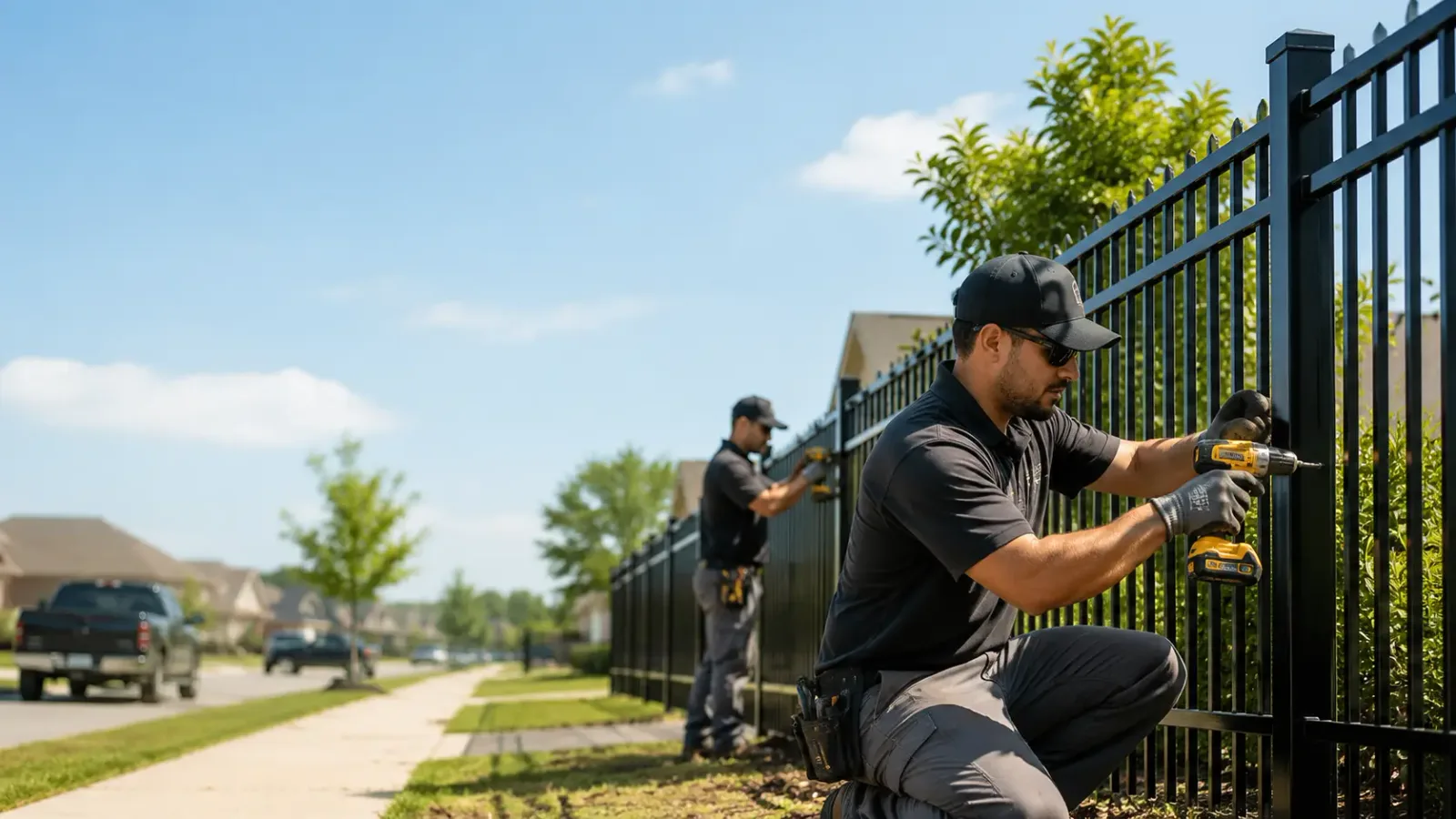 Metal Fence Installation in Yorkshire, OH